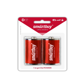 Элемент питания (батарейка) Smartbuy Alkaline LR20 2 шт.